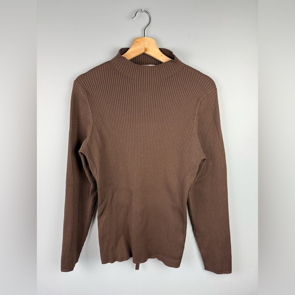 Babaton Women’s Ribbed Open Back Turtleneck